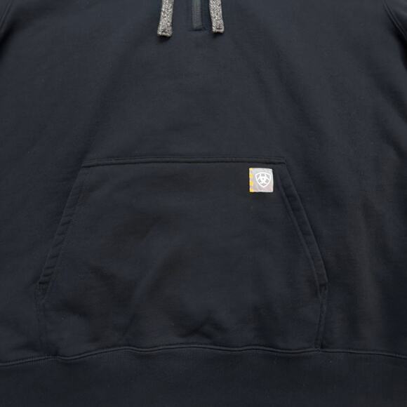 Ariat Rebar Skill Set 1/2 Zip Hoodie Womens 2XL Soft Cotton Black Pullover Soft - Picture 5 of 11